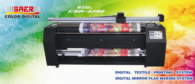 Machine van de groot Formaat Pop Omhooggaande Textiel Digitale Druk met de Inkt van de Kleurstofsublimatie 0
