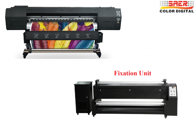 Direct textielprinter met hoge Dpi-snelheid met infrarooddroger 7